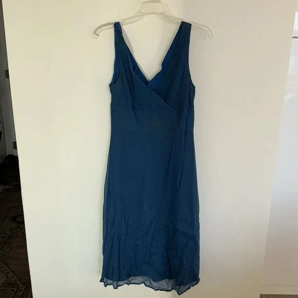 J. Crew 100% Silk Chiffon Sophia Dress. Size 8. Worn 1 time - Picture 2 of 7